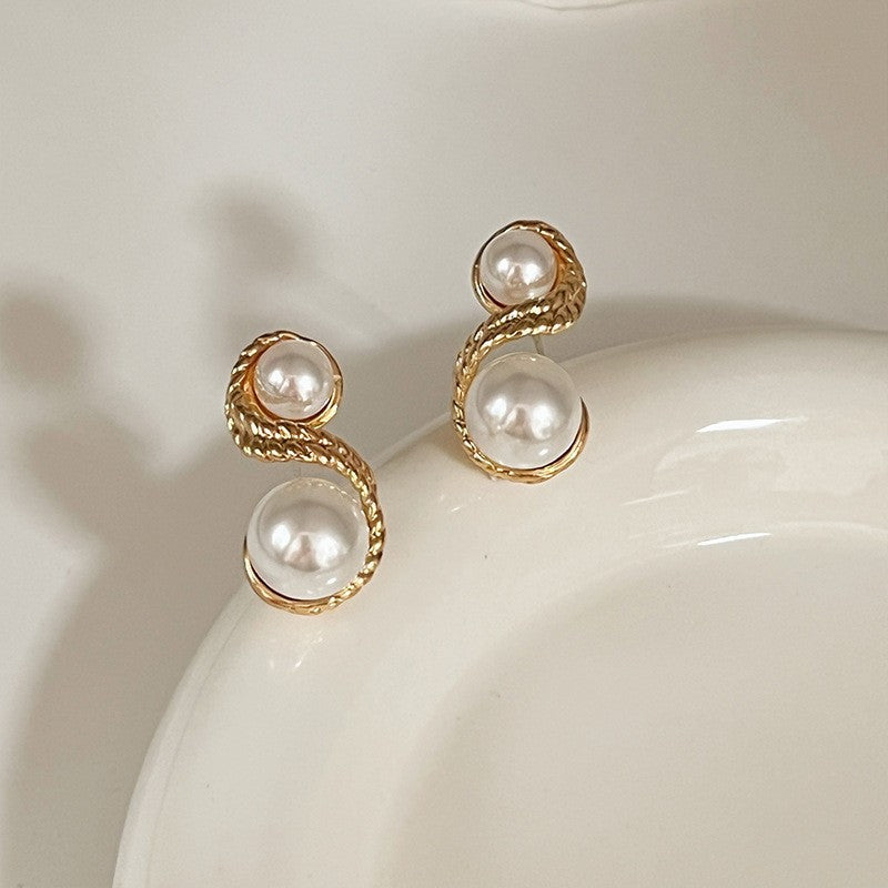 Retro Style Elegant Female Niche High-grade Earrings