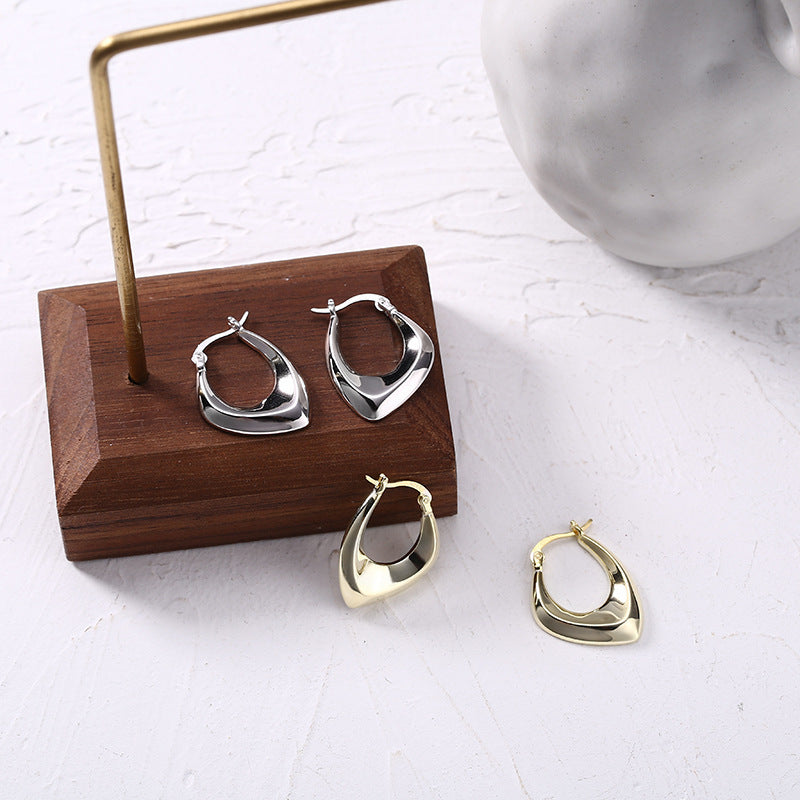 Irregular Geometric Trendy Personality Affordable Luxury Ear Clip Earrings