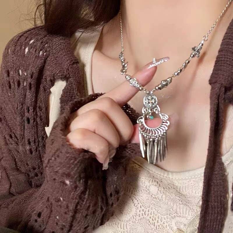 Women's Tibetan Style Tassel Exotic Accessories Ethnic Necklaces