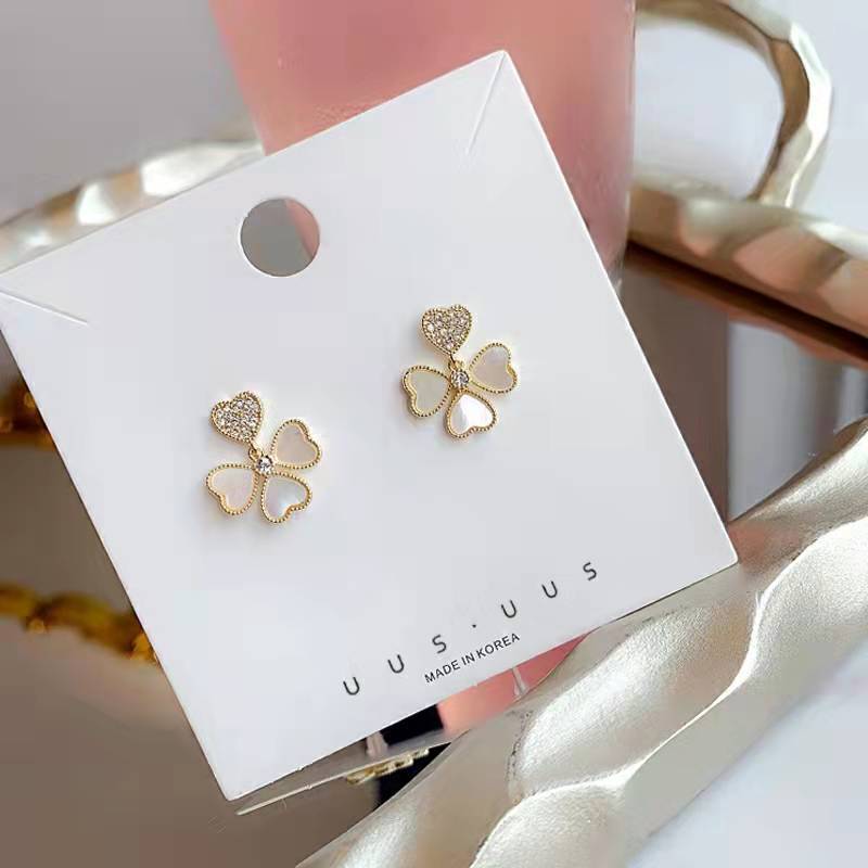 Sier Pin Female Simple Temperament Eardrops Earrings