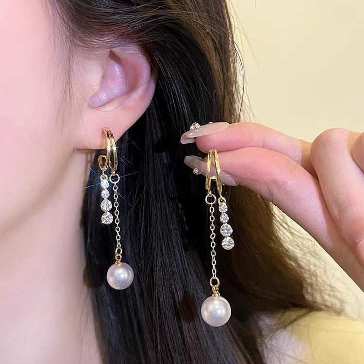 Women's Style Pearl For Minority High-grade Niche Earrings