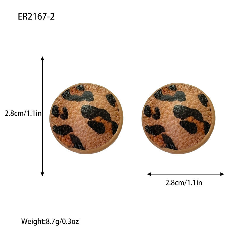 Leopard Print High-grade Niche Retro Graceful Earrings