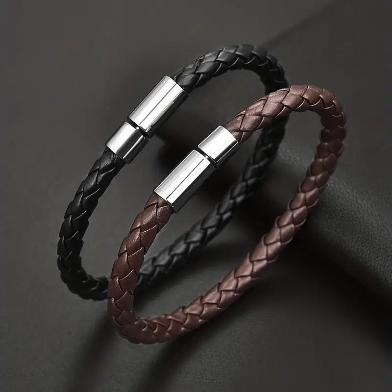 Accessories Personalized Simple Woven Leather Korean Bracelets