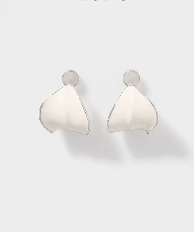 Series Leaf Enamel Glaze Design High Earrings