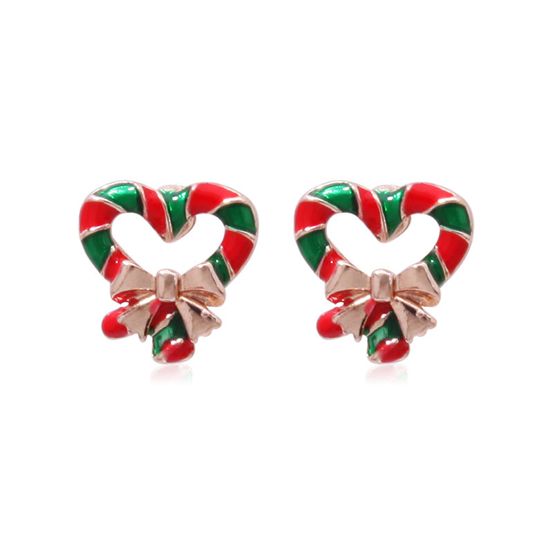 Christmas Series Fashion Delicate Diamond Tree Earrings