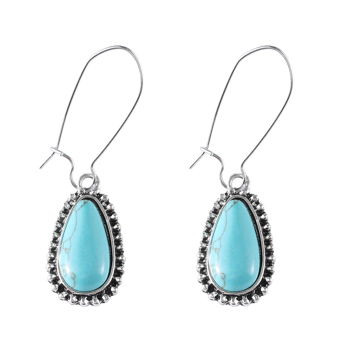 Women's Bohemian Turquoise Minority Simple Ear Jewelry Earrings