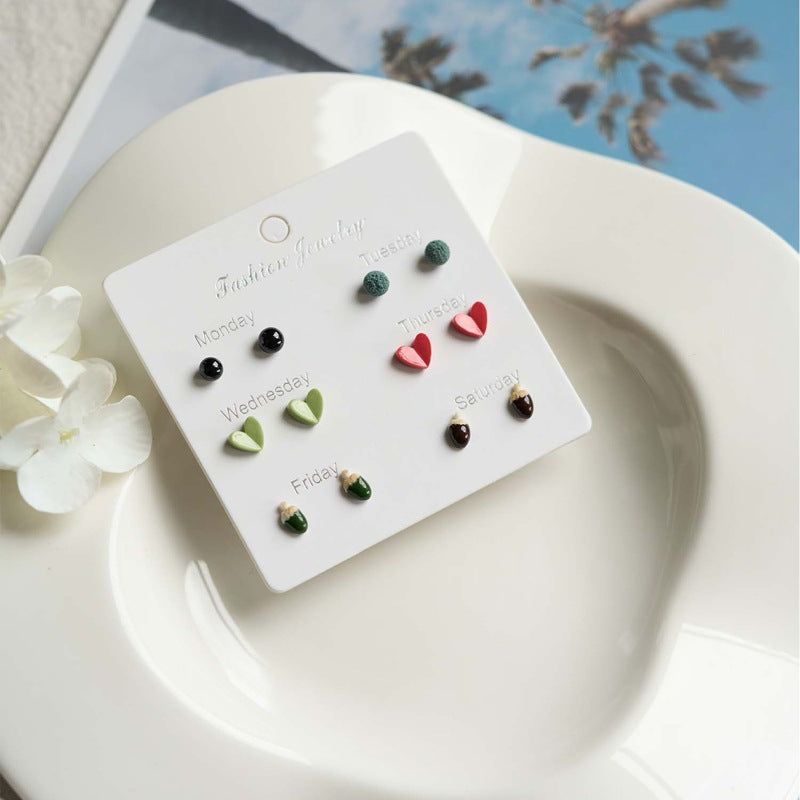 Sense Summer Does Not Fade Macaron Earrings