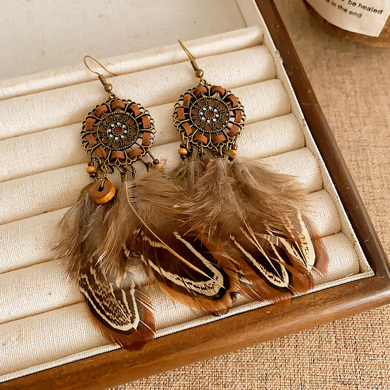 Women's Bohemian Tassel High-grade Chinese Style Earrings