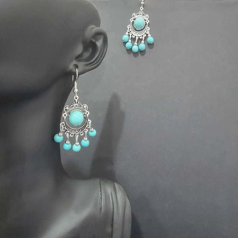 Ethnic Style Minority Scenic Spot Turquoise Earrings