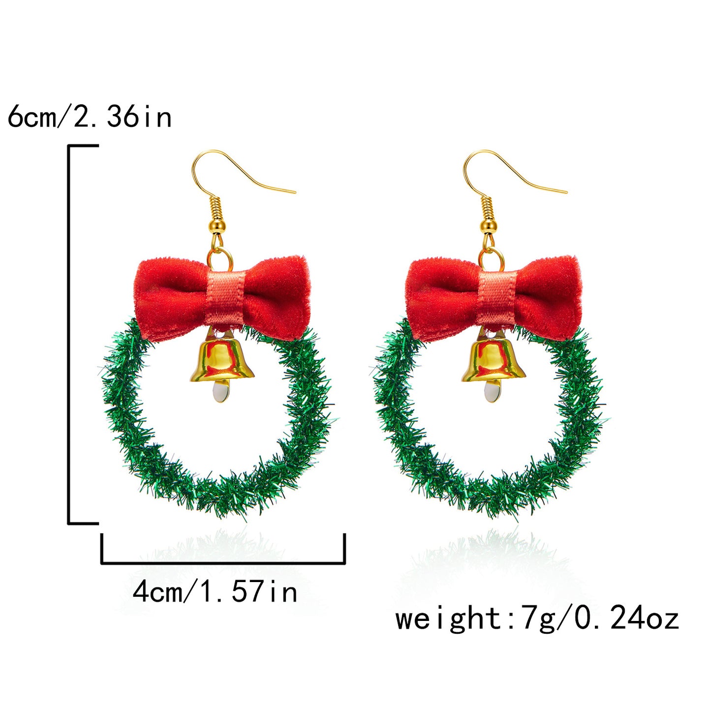 Christmas High-grade Tree Bow Garland Bell Rings