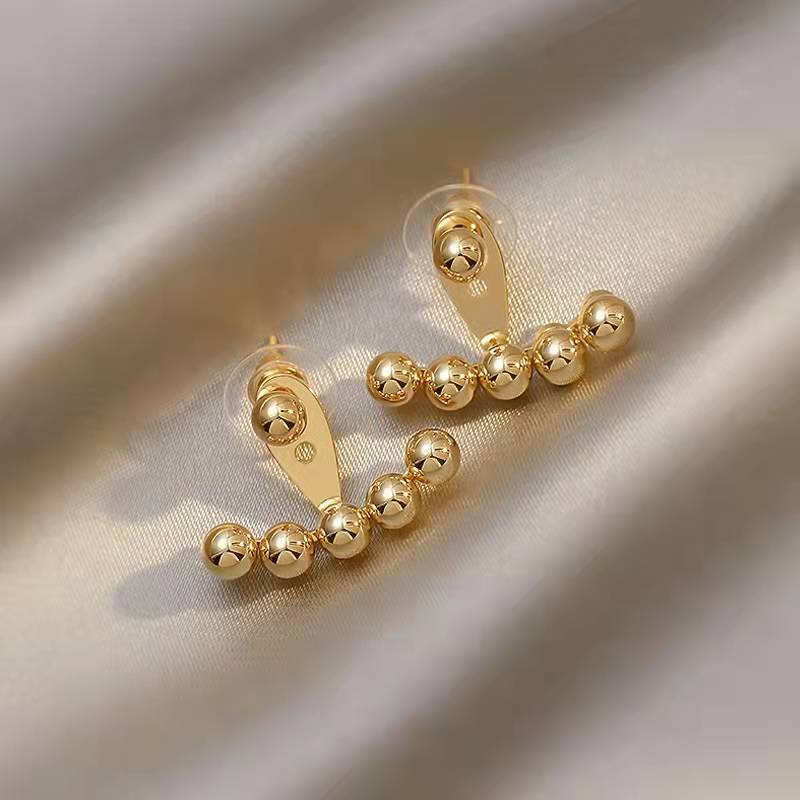 Sier Pin Female Simple Temperament Eardrops Earrings