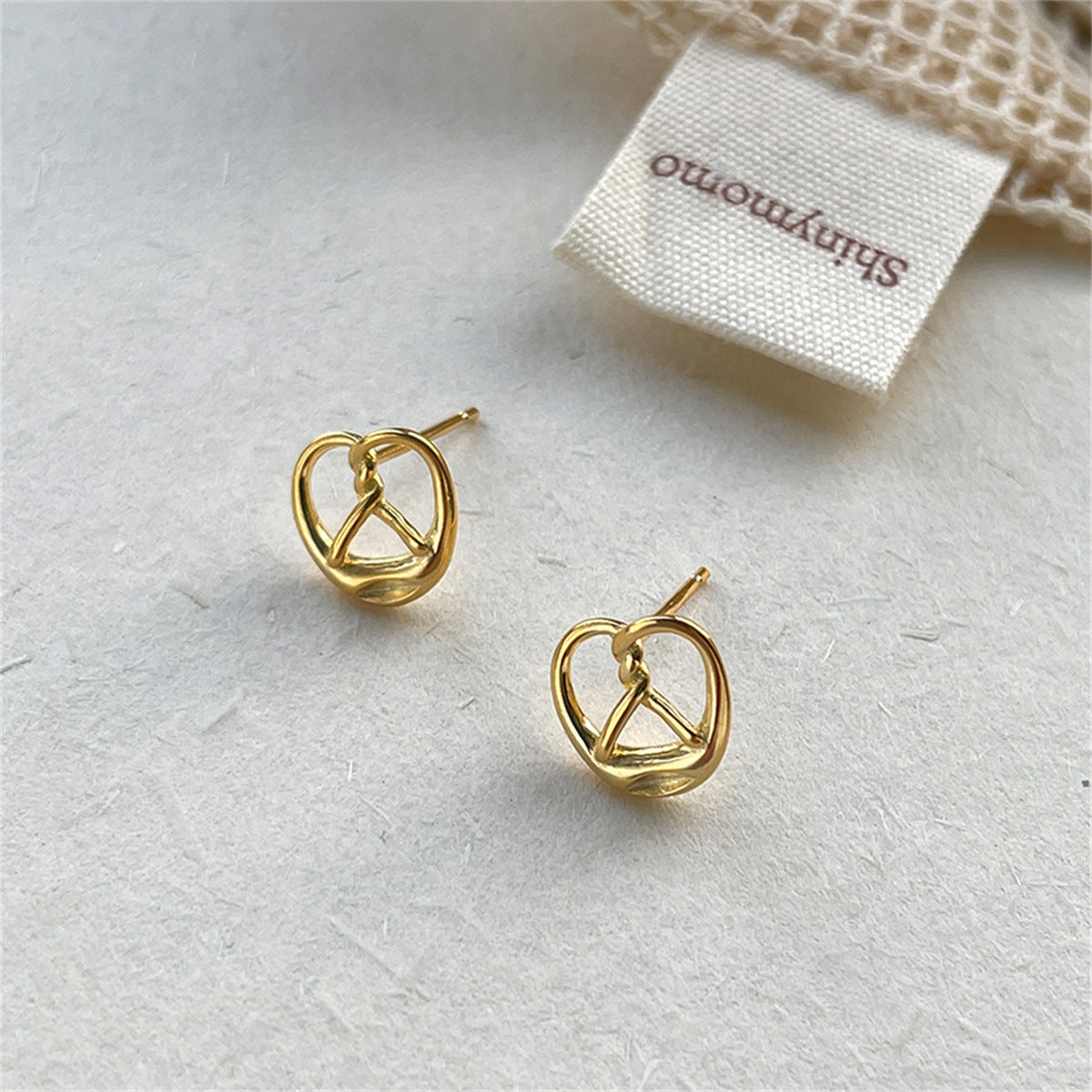 Needle Croissant Female Simple Korean Style Earrings