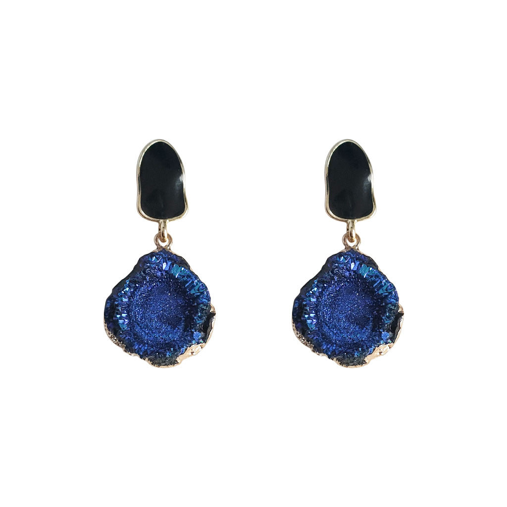 Enamel Female Niche High-grade Ear Exaggerating Earrings