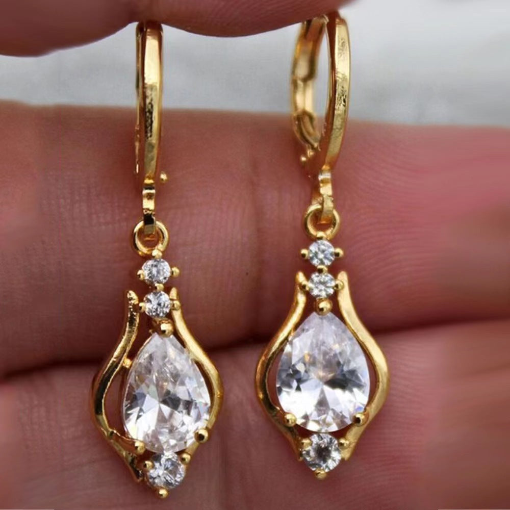 Drop-shaped Angel Eyes Female Korean Style Earrings