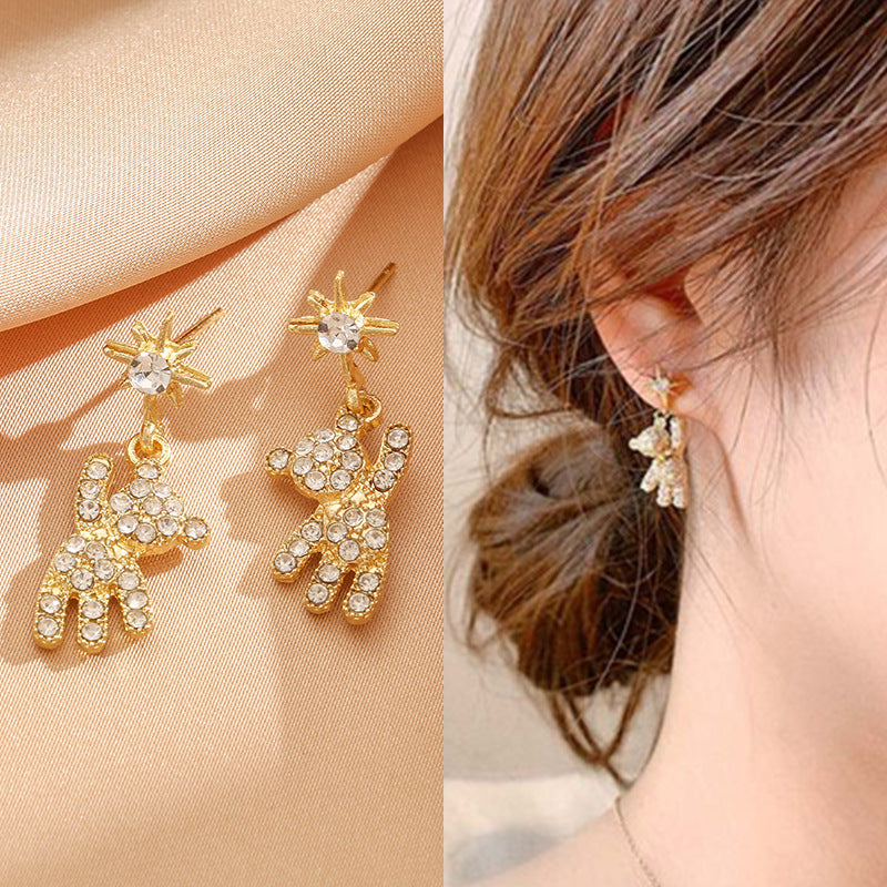 Sier Needle Korean Simple Design High-grade Earrings