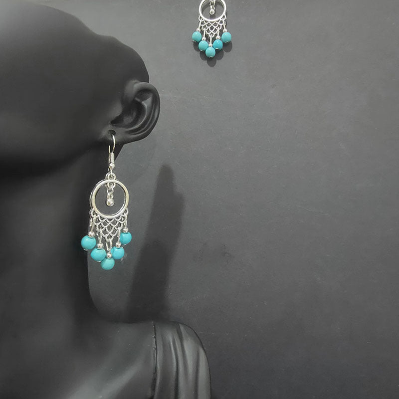 Ethnic Style Minority Scenic Spot Turquoise Earrings