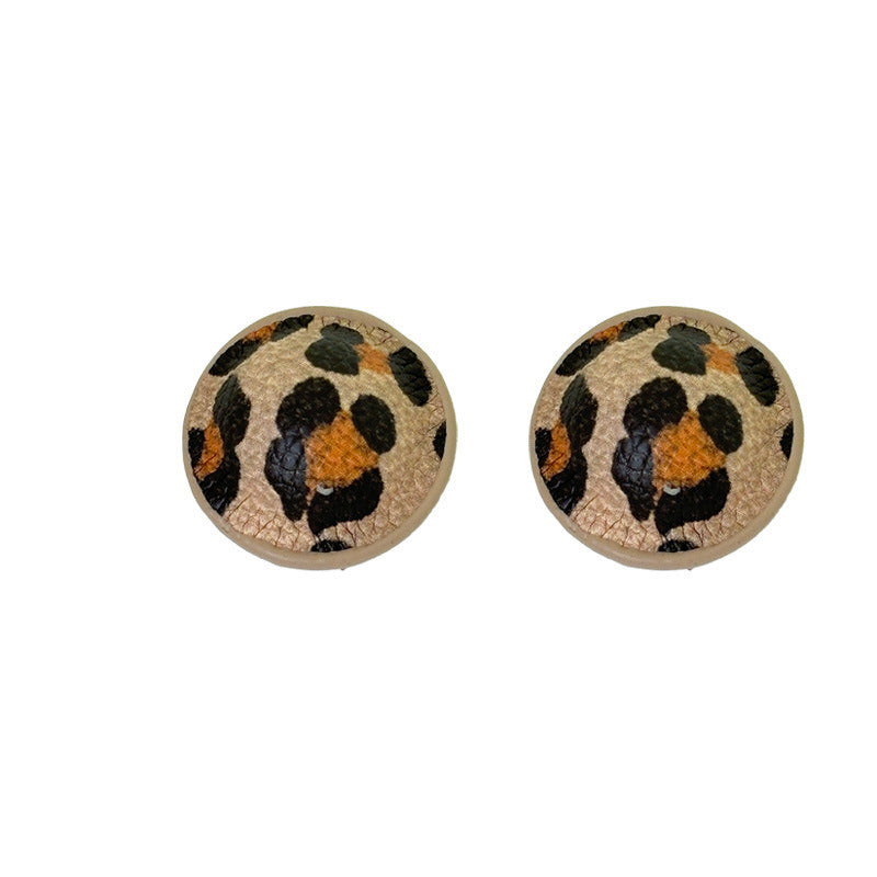 Leopard Print High-grade Niche Retro Graceful Earrings