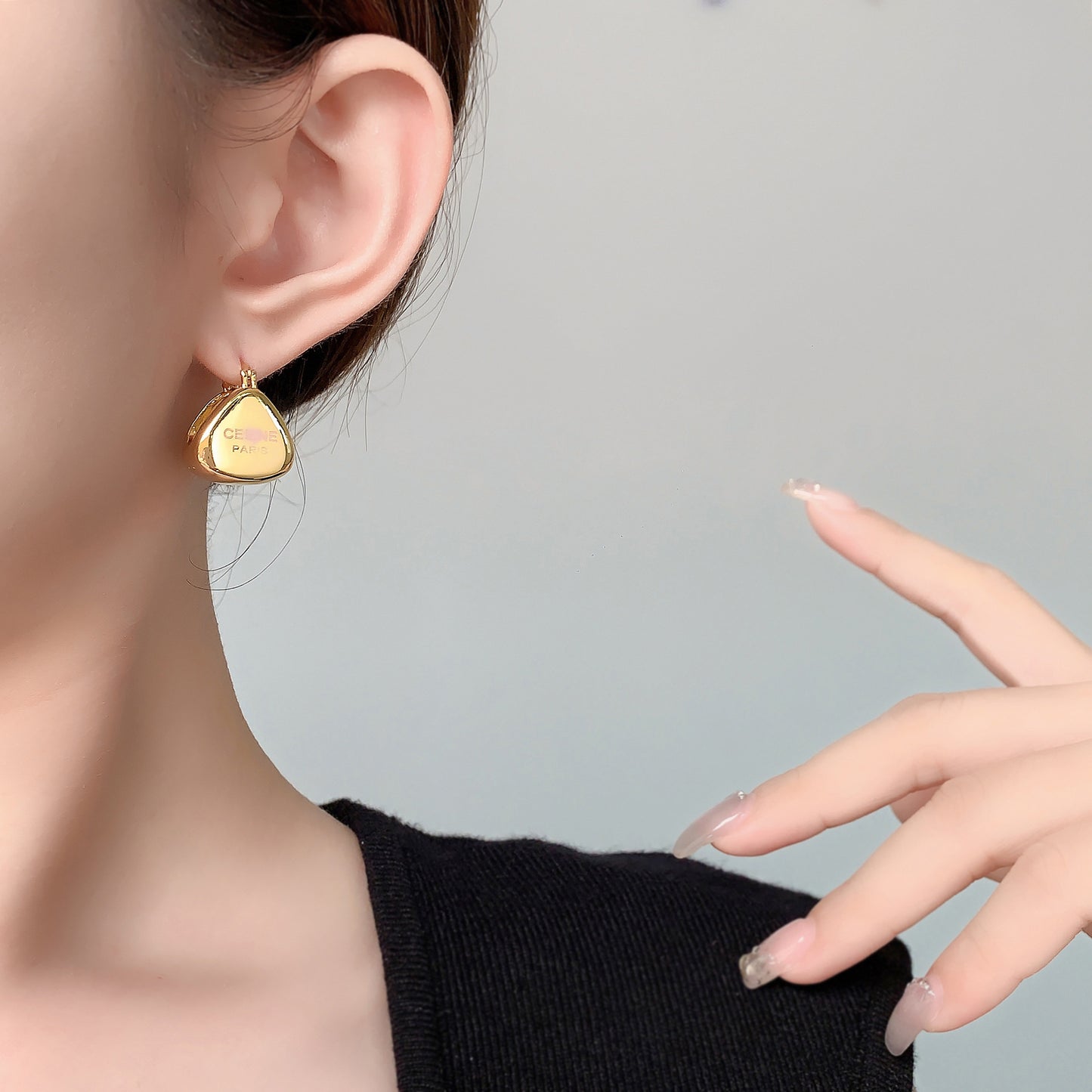 High-grade Copper Plated Real Gold Exquisite Earrings