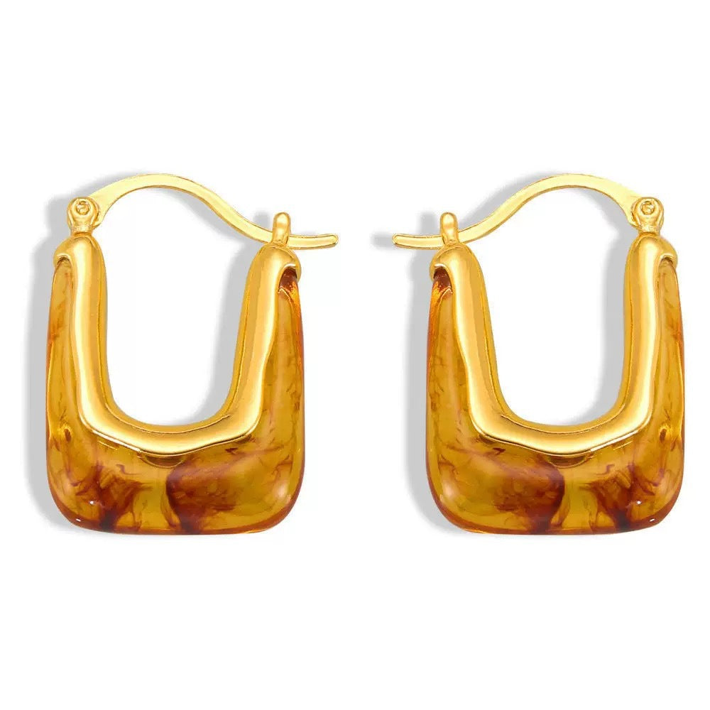 Women's Style Retro U-shaped Minimalist Design Ear Clip Temperament Earrings