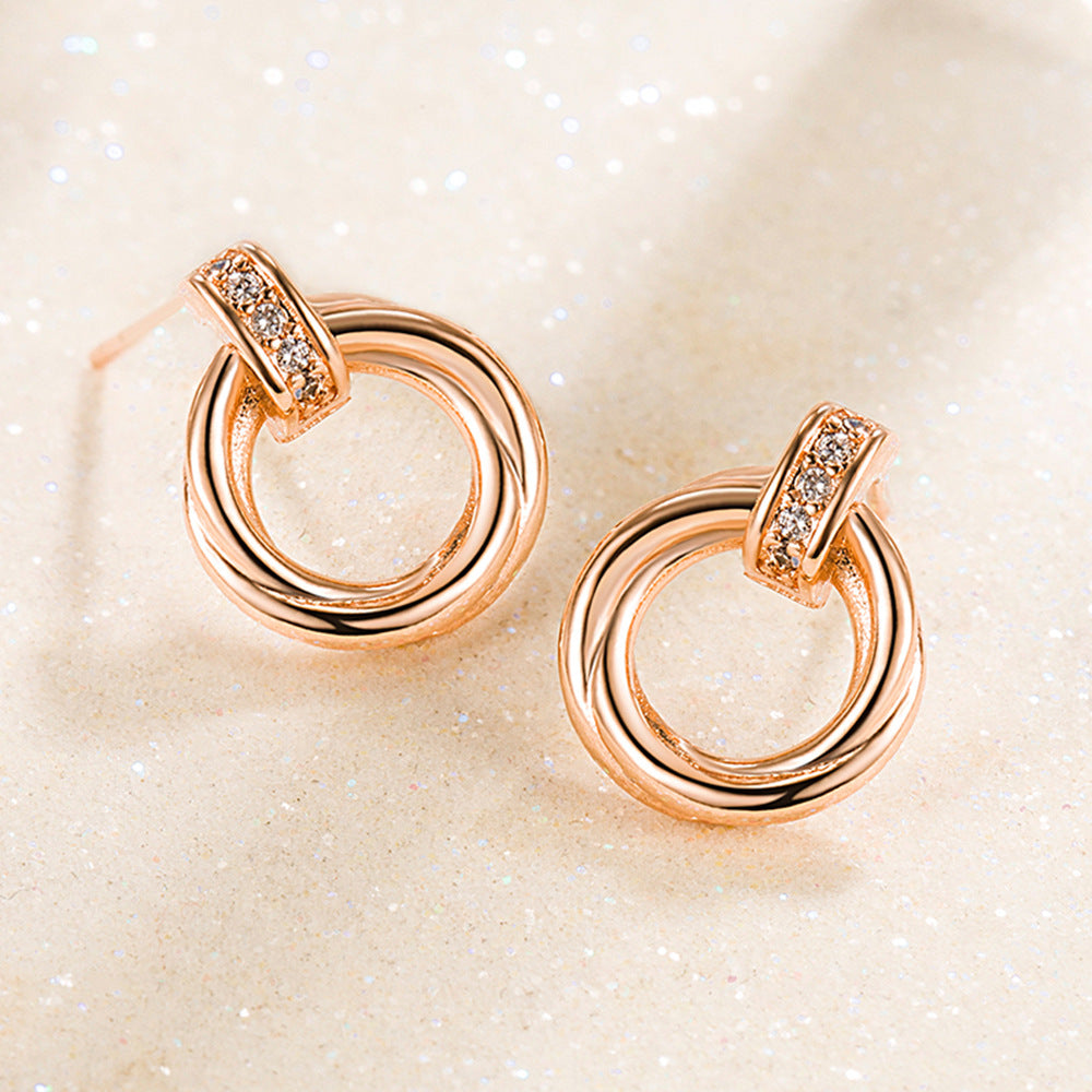 Fashion Geometric Ear Retro Hoop Cold Rings