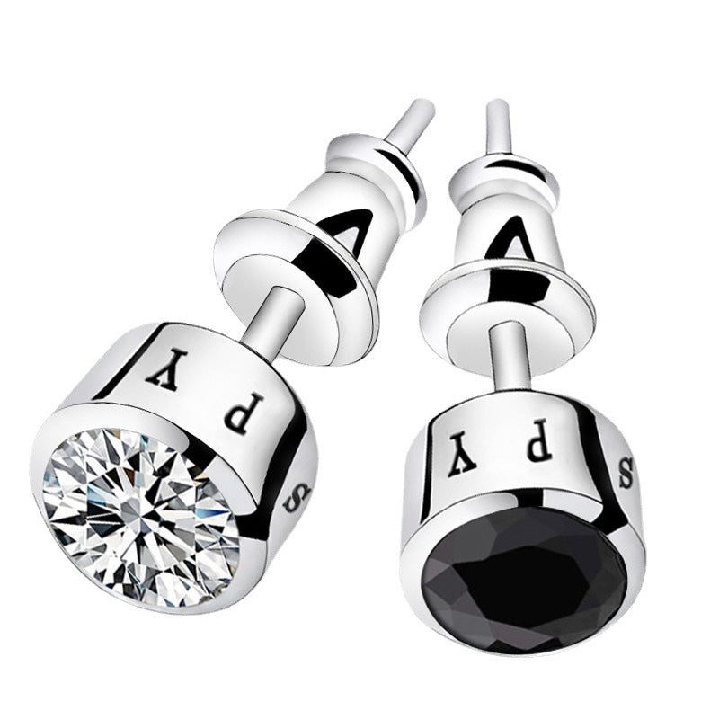 Men's Star Zircon High-grade Single Trendy Unique Earrings