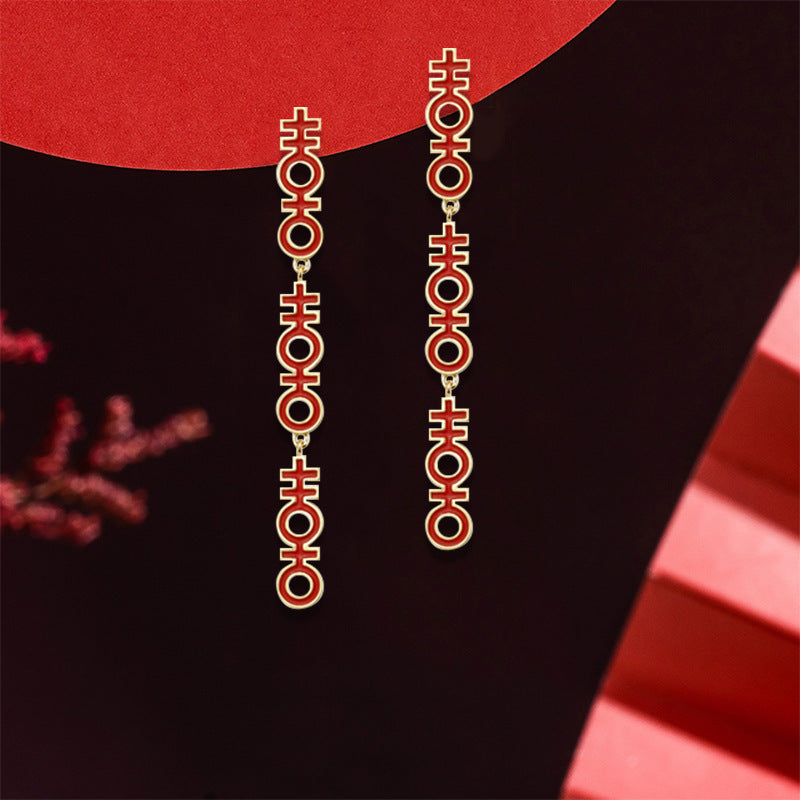 New Chinese Style Fashionable Elegant Album Earrings