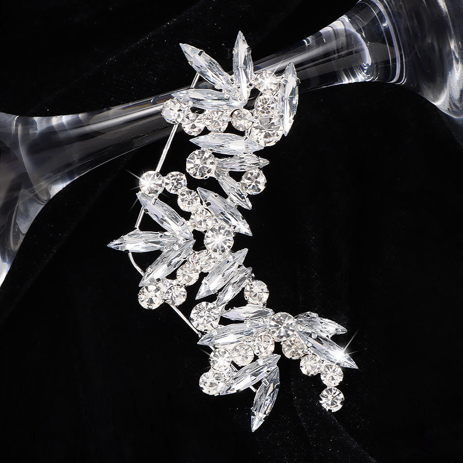 Tassel High-grade Temperament Long Fashion Rhinestone Earrings