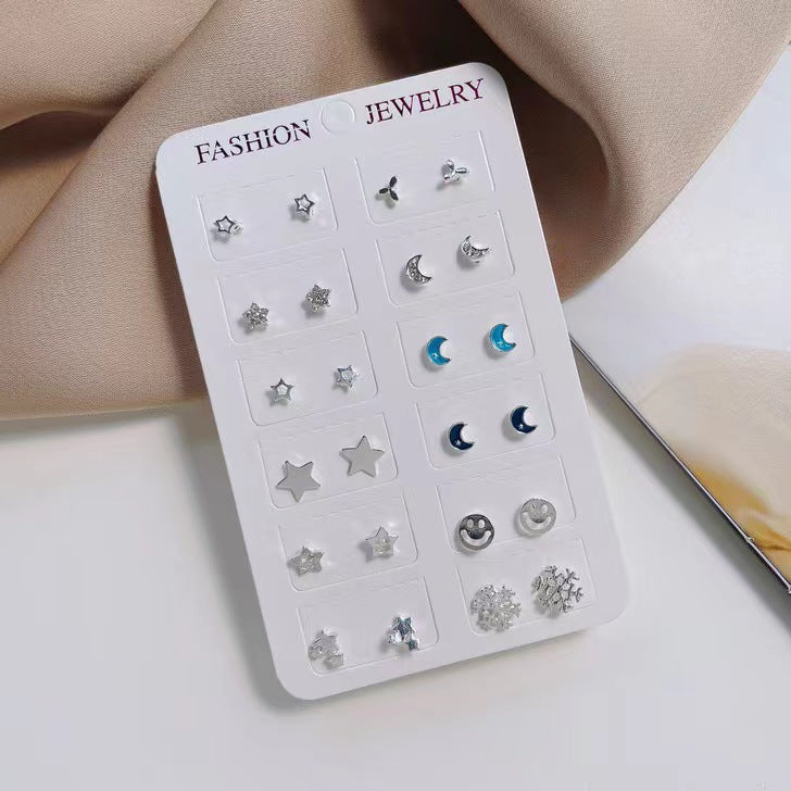 Wild Combination Female Fashion Korean Small Earrings