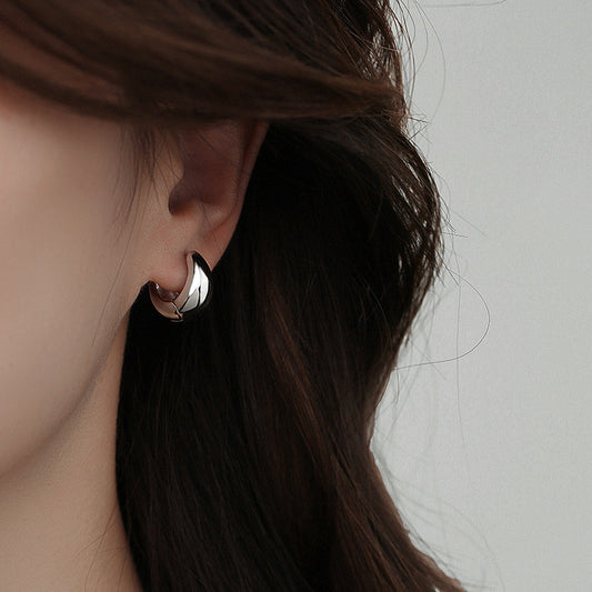 Hoop Light Luxury High-grade Female Ear Clip Earrings