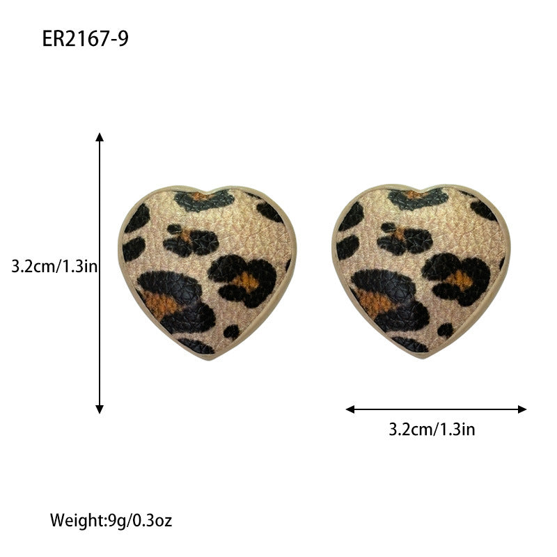 Leopard Print High-grade Niche Retro Graceful Earrings