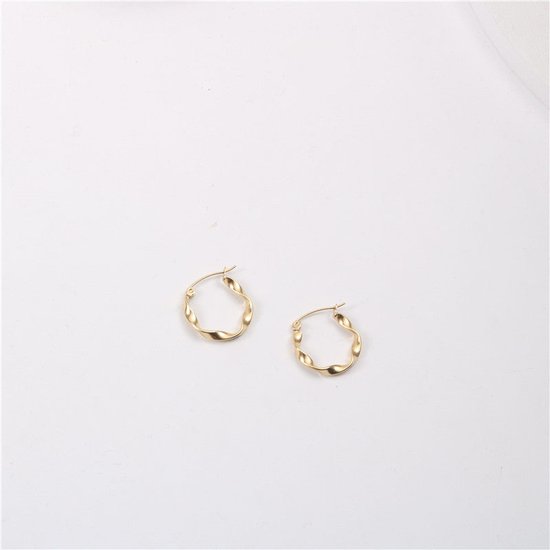 Popular Bella French Wave Twisted Ear Earrings