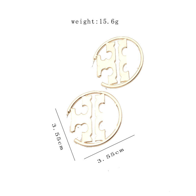 Women's Letter Hollow Logo For Exquisite Affordable Luxury Fashion Earrings