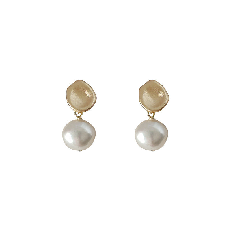 Women's Pearl For French Style Retro Elegant Niche High-grade Light Earrings