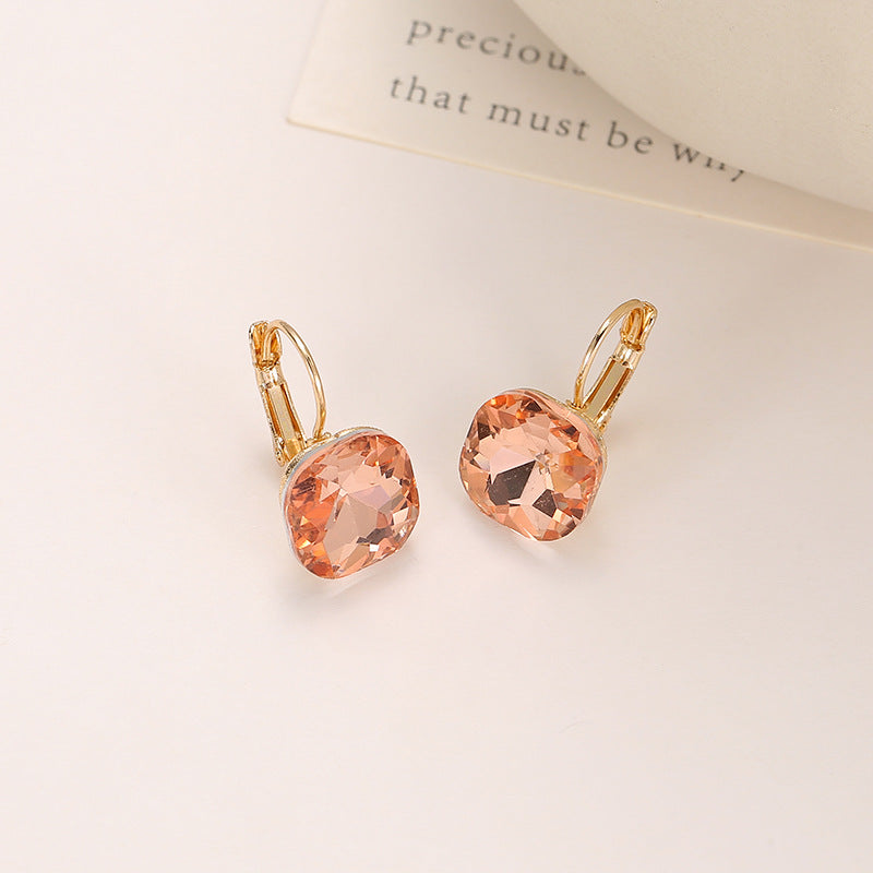 Women's Crystal Ear Clips Korean Style Fashionable Rings