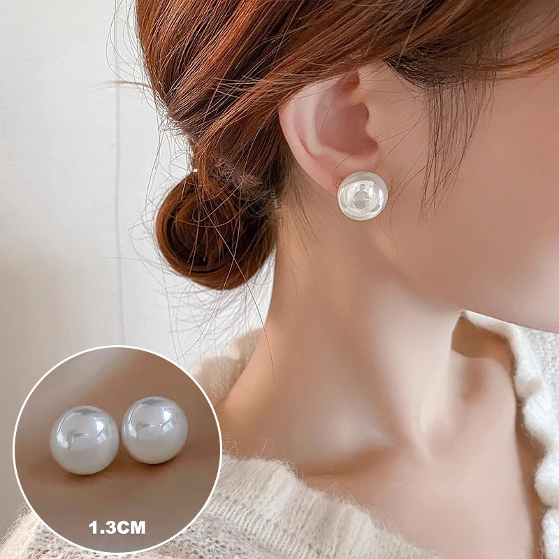 Women's High-grade Zircon Pearl French Minority Retro Earrings