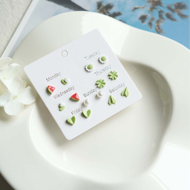 Sense Summer Does Not Fade Macaron Earrings