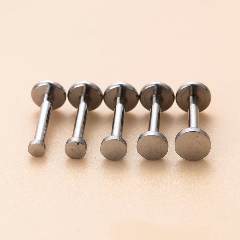 Round Cake Push Pin Rod Fashion Earrings