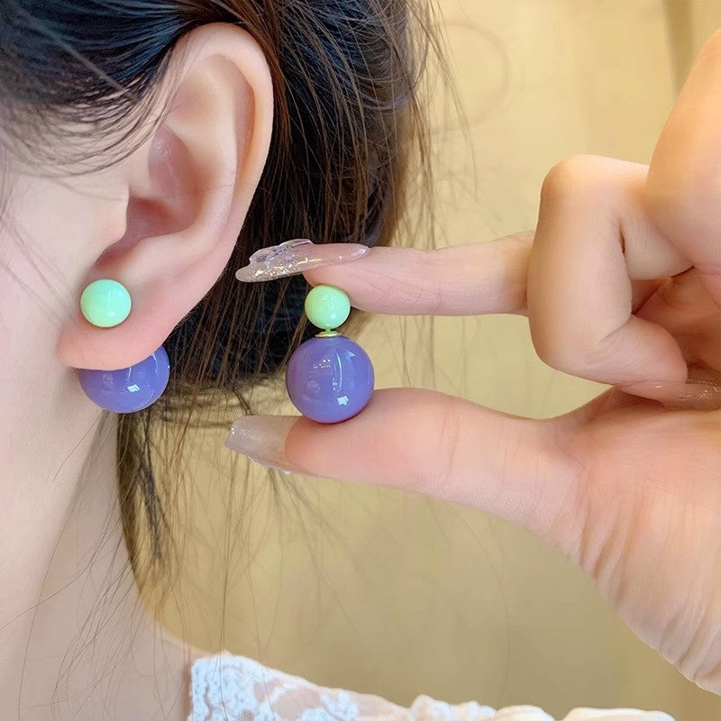 Design Cute Candy Color Matching Auricular Earrings