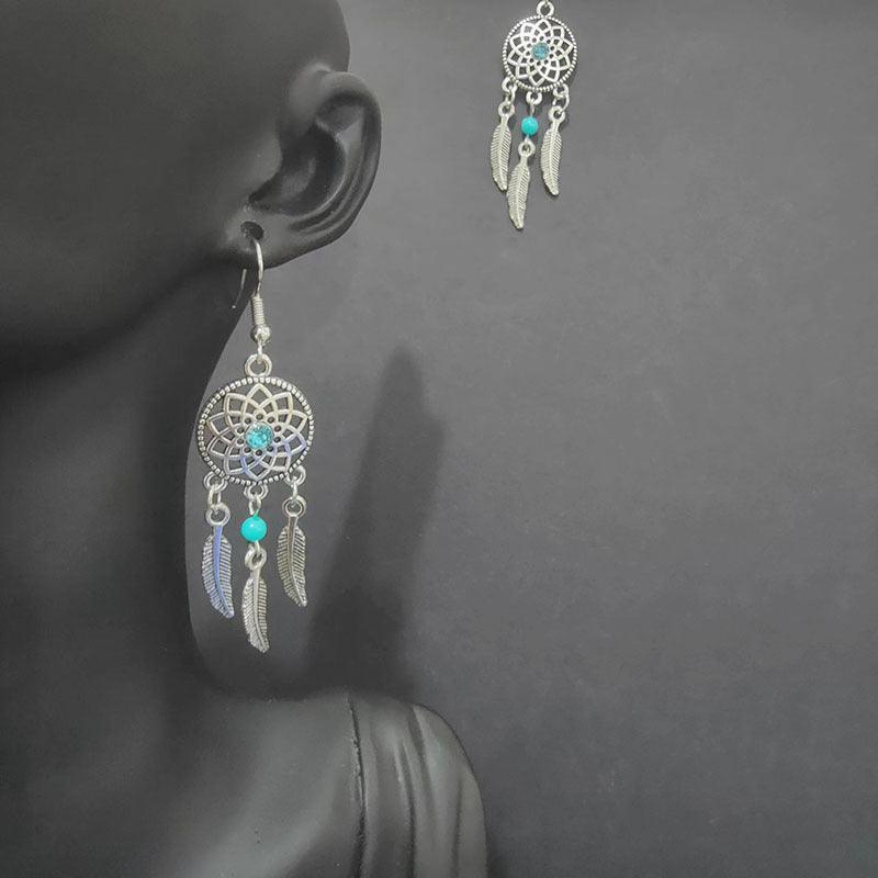 Ethnic Style Minority Scenic Spot Turquoise Earrings