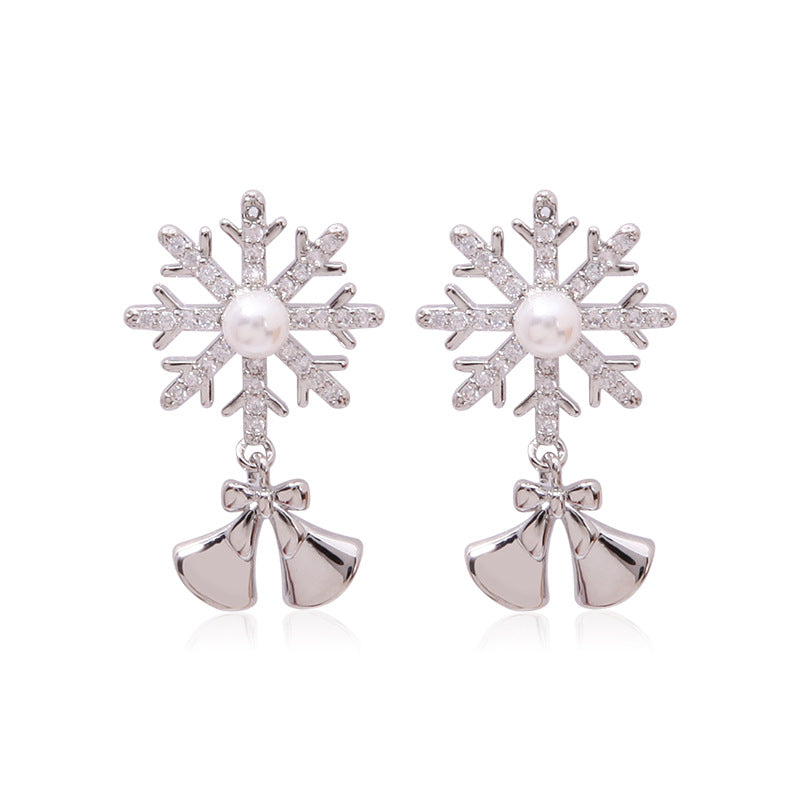 Christmas Series Fashion Delicate Diamond Tree Earrings