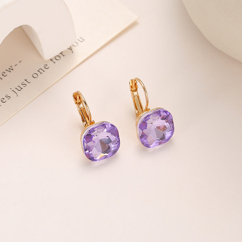 Women's Crystal Ear Clips Korean Style Fashionable Rings