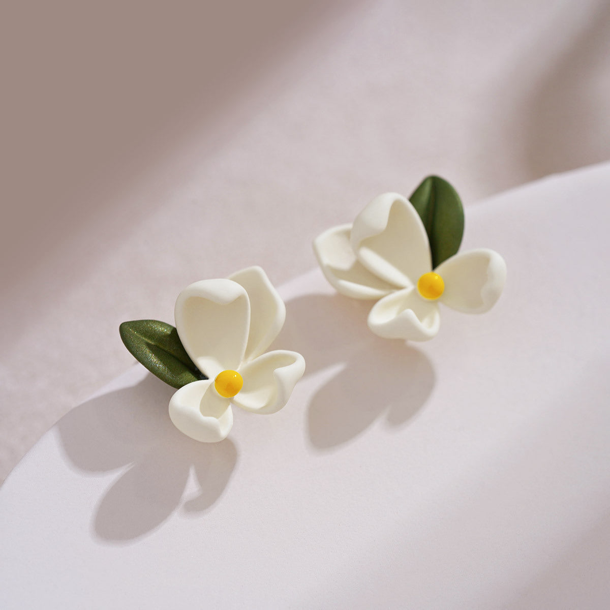 Sier Needle Spring Sweet Flowers Elegant Earrings