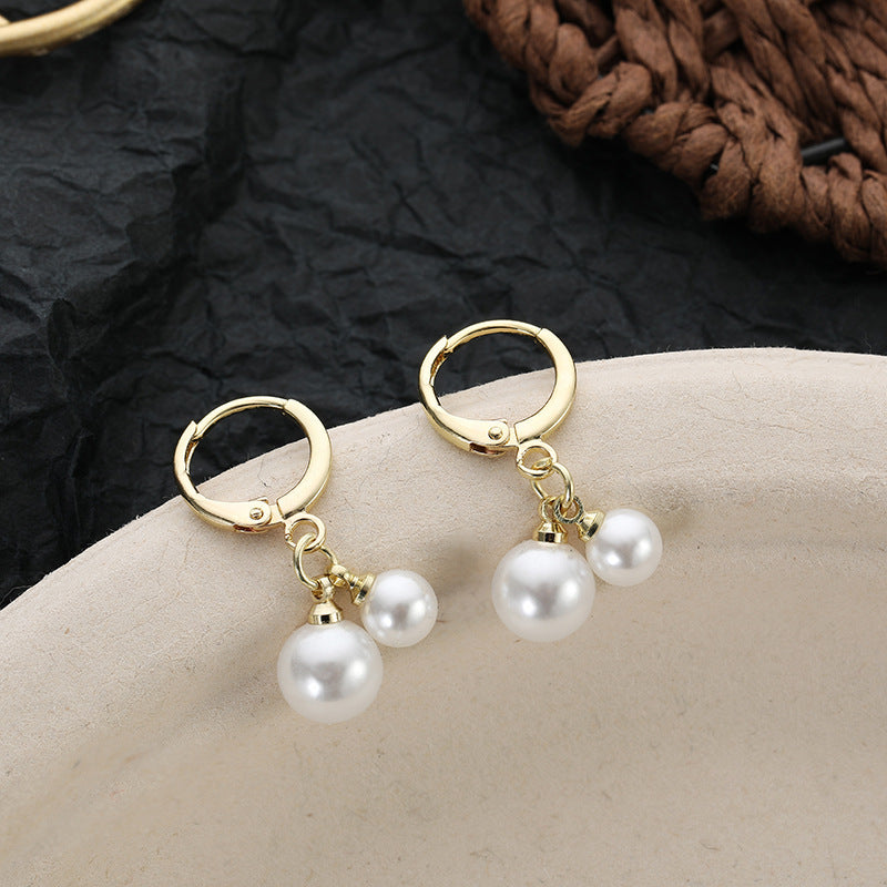 Niche Vintage Sier High Sense Graceful Earrings