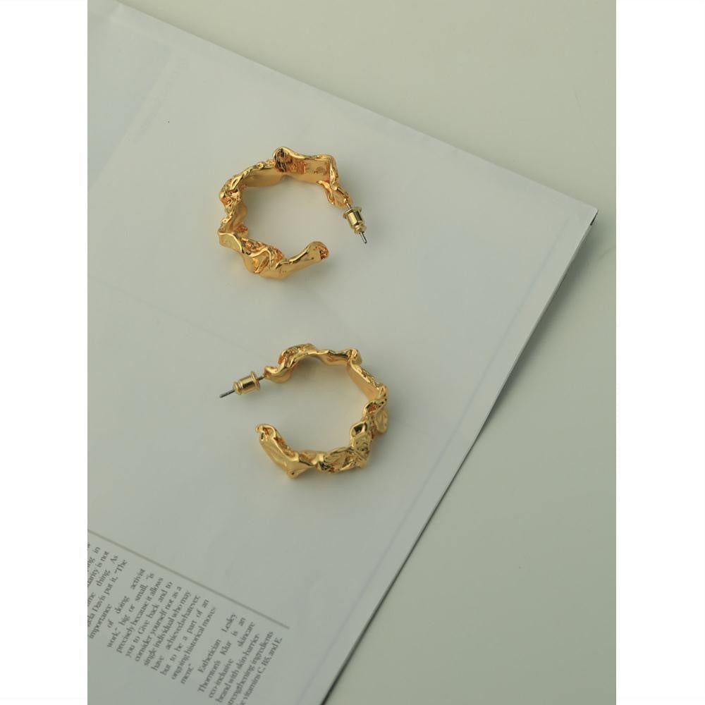 Women's Lava Sier Big Ear Niche Design Rings