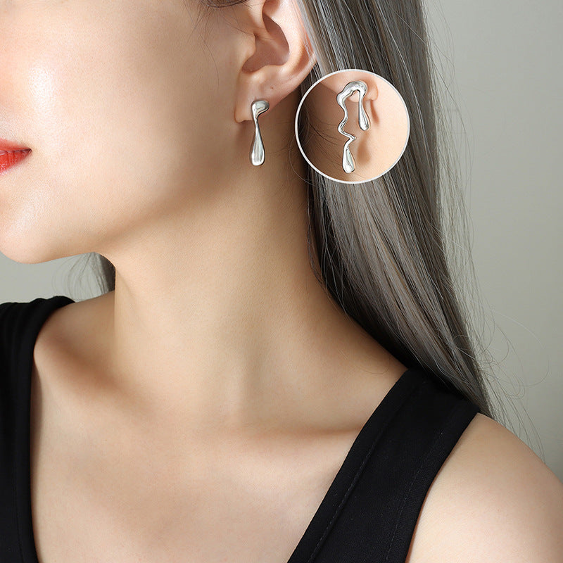 Niche Elegant Light Luxury Design Temperament Personality Earrings