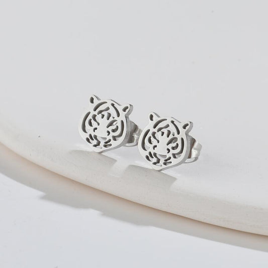 Style Chinese Zodiac Tiger High Profile Generous Creative Earrings