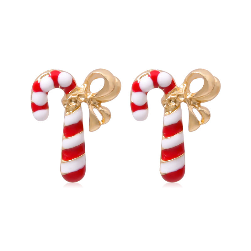 Christmas Series Fashion Delicate Diamond Tree Earrings