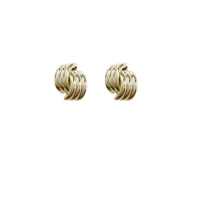 Women's Needle Metal Interlaced High-grade Design Sense Earrings